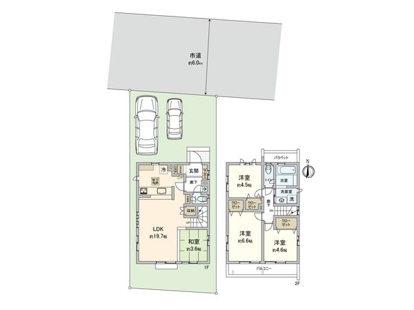 小平市大沼町6丁目 新築戸建 5号棟 間取図(平面図)