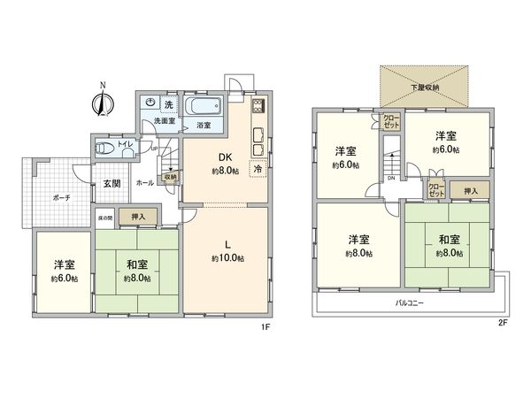 西東京市向台町1丁目 戸建 間取図(平面図) 西東京市向台町1丁目 戸建 間取図(平面図)