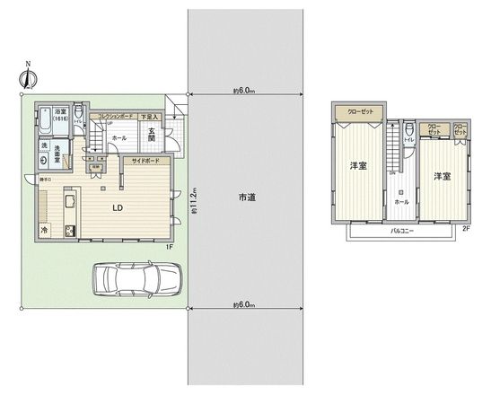 新座市堀ノ内2丁目 戸建 間取図(平面図) 新座市堀ノ内2丁目 戸建 間取図(平面図)