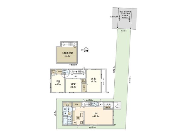 東大和市奈良橋3丁目 新築戸建 間取図(平面図) 東大和市奈良橋3丁目 新築戸建 間取図(平面図)