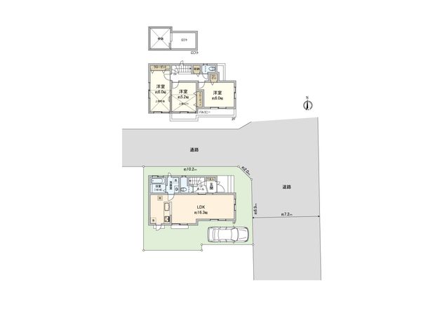 小平市花小金井8丁目 戸建 間取図(平面図) 小平市花小金井8丁目 戸建 間取図(平面図)