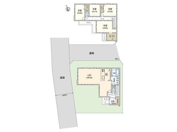 西東京市向台町4丁目 新築戸建 間取図(平面図) 西東京市向台町4丁目 新築戸建 間取図(平面図)