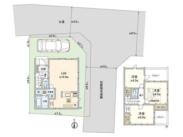 西東京市保谷町6丁目 新築戸建 間取図(平面図) 西東京市保谷町6丁目 新築戸建 間取図(平面図)
