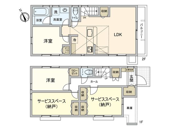 西東京市南町1丁目 戸建 間取図(平面図)