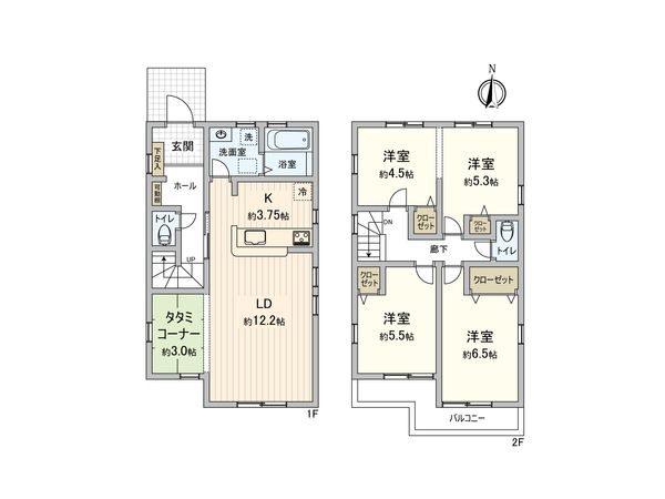 西東京市泉町1丁目 新築戸建 間取図(平面図)