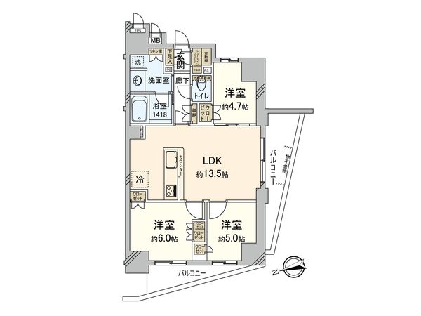 プレシス田無 間取図(平面図)