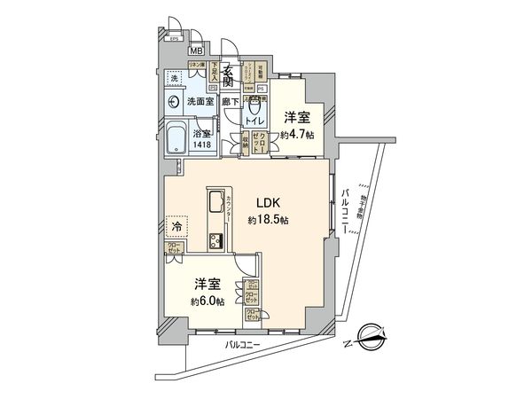 プレシス田無 間取図(平面図) プレシス田無 間取図(平面図)