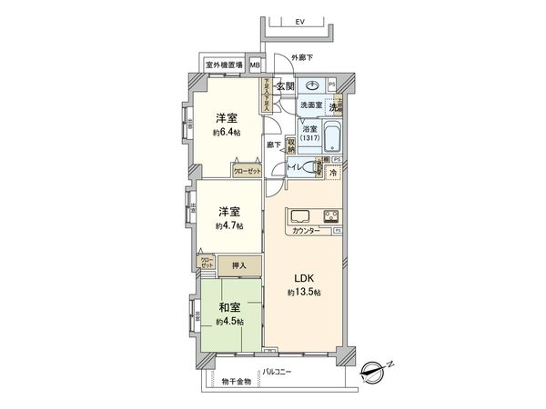 アルファスクエア西東京アルテ 間取図(平面図) 間取図(平面図)