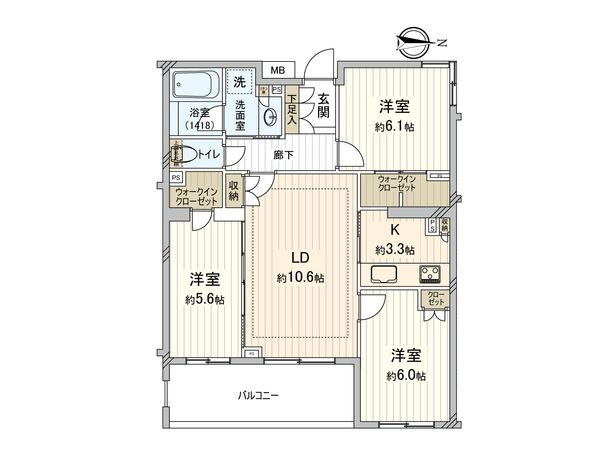 アデニウム氷川台 間取図(平面図) アデニウム氷川台 間取図(平面図)