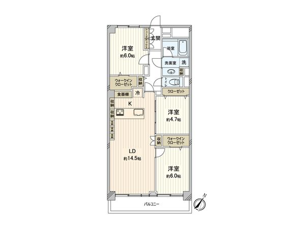 保谷パークハウス 間取図(平面図) 保谷パークハウス 間取図(平面図)