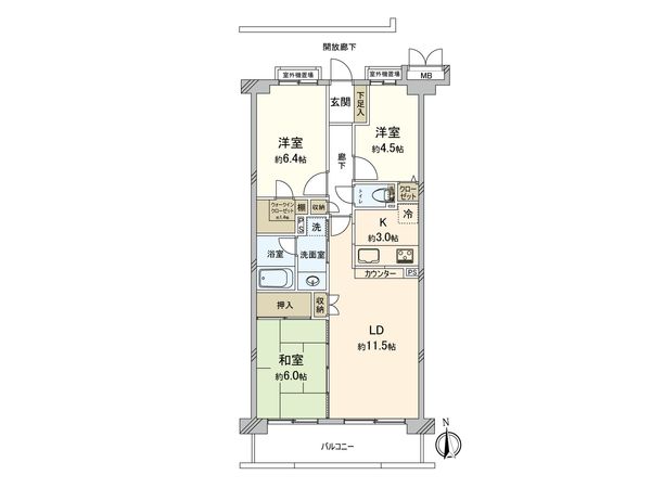 ソフィア東伏見 間取図(平面図) 間取図(平面図)