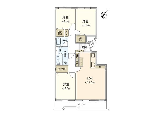 西原グリーンハイツ 間取図(平面図)