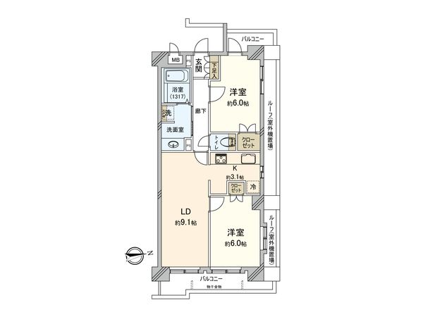 セイガステージ花小金井 間取図(平面図) 間取図(平面図)
