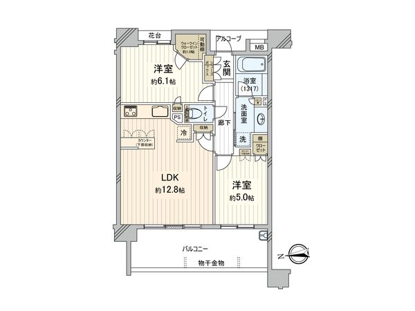 アンビックス花小金井 間取図(平面図) アンビックス花小金井 間取図(平面図)