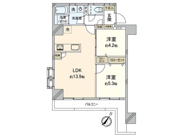 ライオンズマンション田無第2 間取図(平面図)