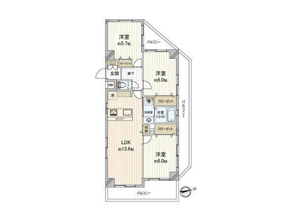 ウイングヒルズ田無本町 間取図(平面図)