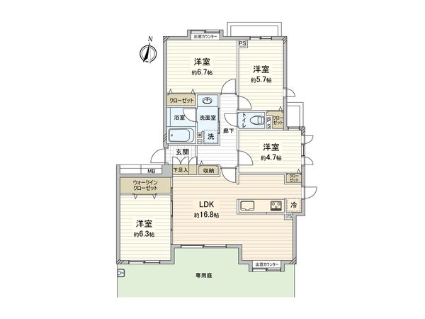 ステイツ花小金井ヴェルパセオ 間取図(平面図) 間取図(平面図)