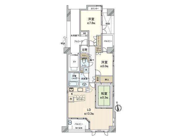 ラヴィドール田無 間取図(平面図) 間取図(平面図)