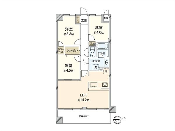 ダイアパレス小平 間取図(平面図) ダイアパレス小平 間取図(平面図)