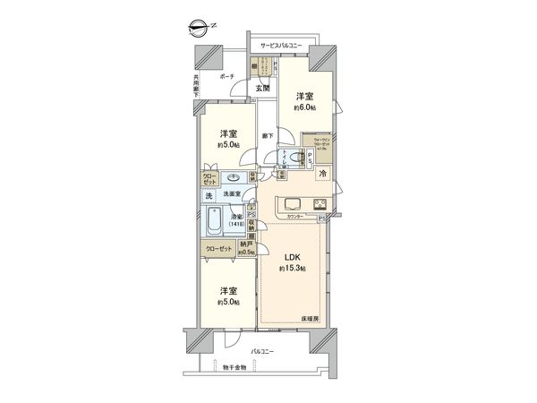 ハイセレサ田無シティハウス 間取図(平面図) ハイセレサ田無シティハウス 間取図(平面図)