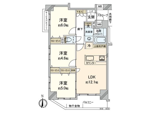 セイガステージ田無Ⅲ 間取図(平面図) 間取図(平面図)