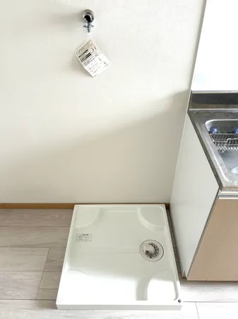 洗濯機置場空室時室内写真