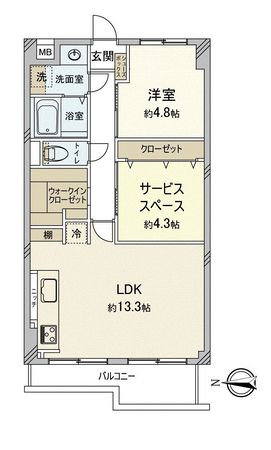 ライオンズマンション花小金井第2 間取図(平面図) ライオンズマンション花小金井第2 間取図(平面図)