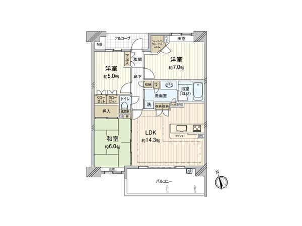 藤和シティホームズ花小金井 間取図(平面図) 藤和シティホームズ花小金井 間取図(平面図)
