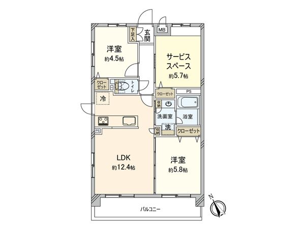 ベルジュール桜堤 間取図(平面図) ベルジュール桜堤 間取図(平面図)