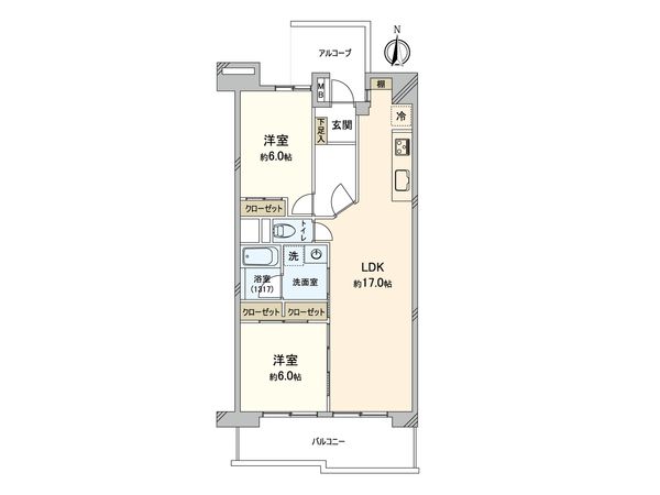 新柳沢団地 間取図(平面図) 間取図(平面図)