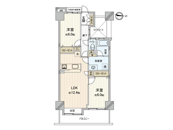 グランスクエア一橋学園 壱番街 間取図(平面図) グランスクエア一橋学園 壱番街 間取図(平面図)