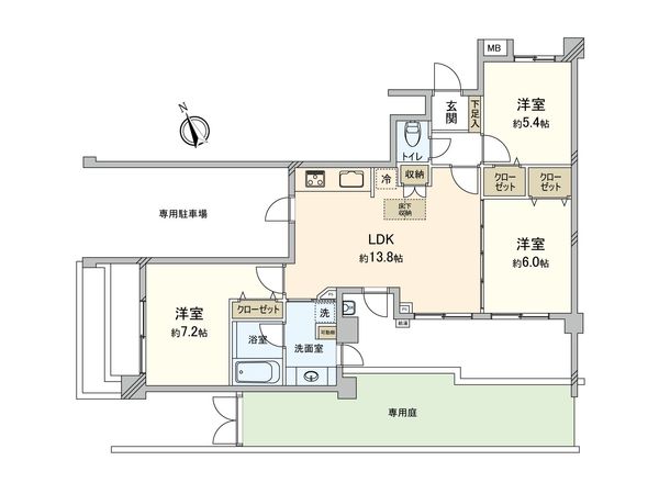モアグランデ東伏見 間取図(平面図) モアグランデ東伏見 間取図(平面図)