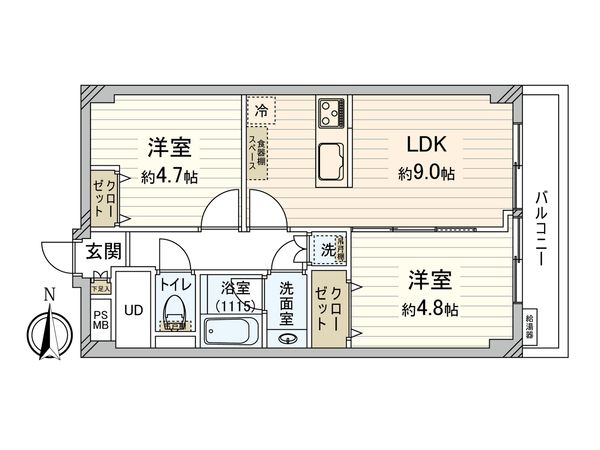 田無富士パーム 間取図(平面図) 田無富士パーム 間取図(平面図)