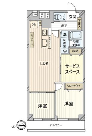 花小金井スカイハイツ 間取図(平面図) 間取図(平面図)