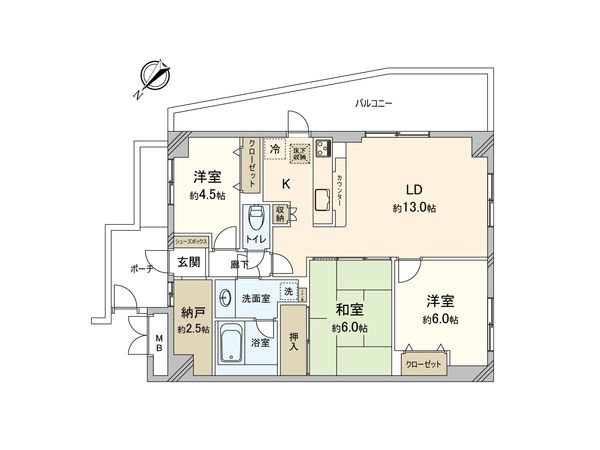 コトー田無 間取図(平面図) 間取図(平面図)