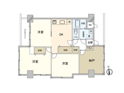 プリンスプラザ田無 間取図(平面図)