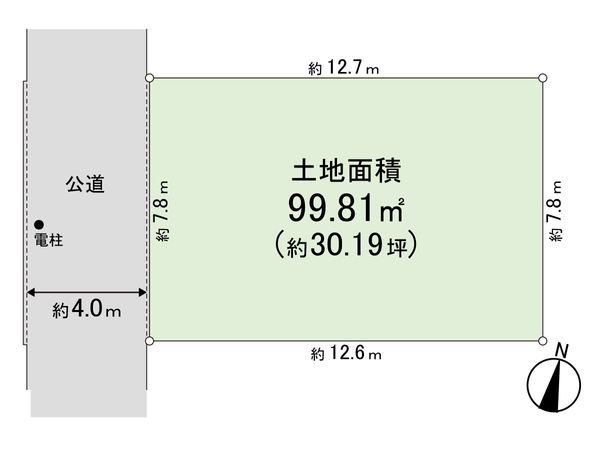 練馬区石神井台5丁目 土地 1区画 区画図 練馬区石神井台5丁目 土地 1区画 区画図