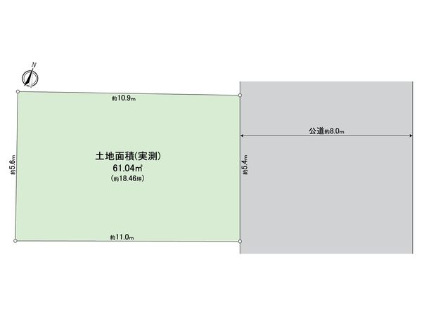 練馬区関町北4丁目 土地 区画図