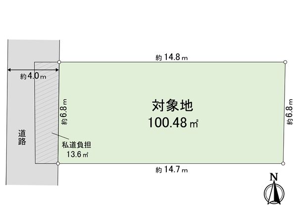 小金井市東町4丁目 土地 区画図 小金井市東町4丁目 土地 区画図