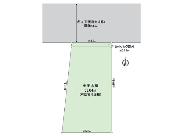 練馬区関町南4丁目 土地 区画図