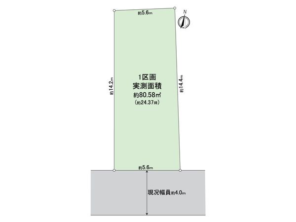 練馬区関町南3丁目 土地 1区画 区画図