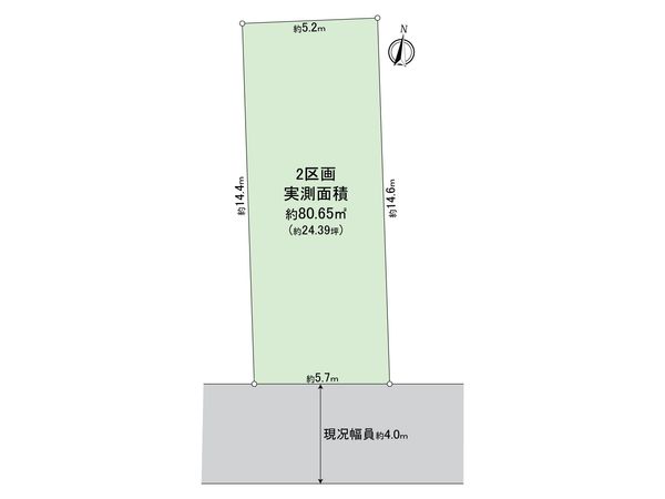 練馬区関町南3丁目 土地 2区画 区画図