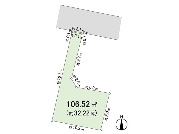 練馬区関町北3丁目 土地 区画図