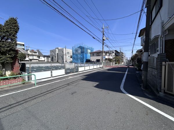 練馬区関町北2丁目 土地 5区画 前面道路含む外観