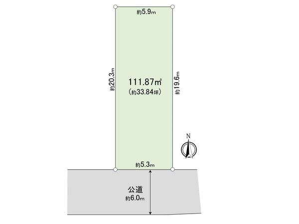 練馬区関町北2丁目土地 区画図