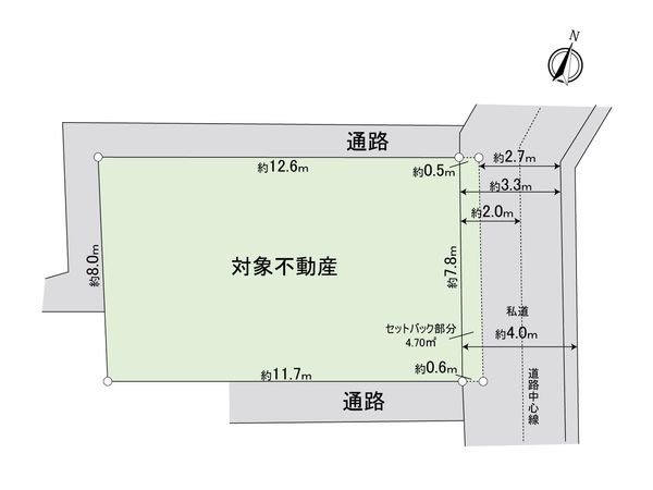 練馬区北町8丁目 土地 区画図 練馬区北町8丁目 土地 区画図