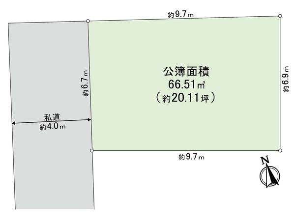 板橋区東新町2丁目 土地 区画図 板橋区東新町2丁目 土地 区画図