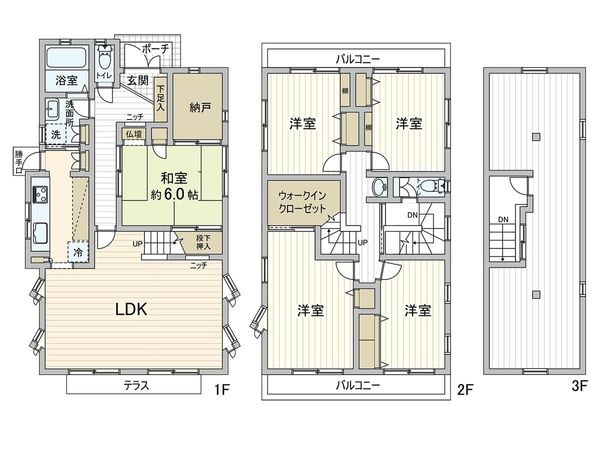 練馬区関町北5丁目 戸建 間取図(平面図) 練馬区関町北5丁目 戸建 間取図(平面図)