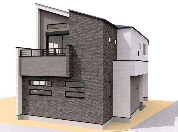 練馬区桜台5丁目 新築戸建 A号棟 外観パース図 練馬区桜台5丁目 新築戸建 A号棟 外観パース図