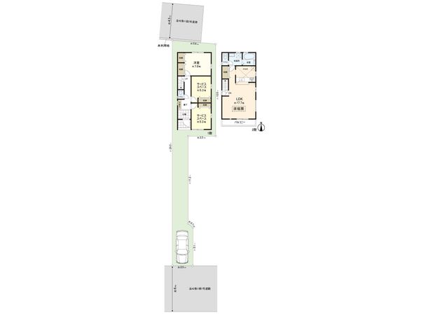 練馬区関町北3丁目 新築戸建 1号棟 間取図(平面図) 練馬区関町北3丁目 新築戸建 1号棟 間取図(平面図)